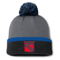 New York Rangers Fanatics Women's Cuffed Knit Hat with Pom