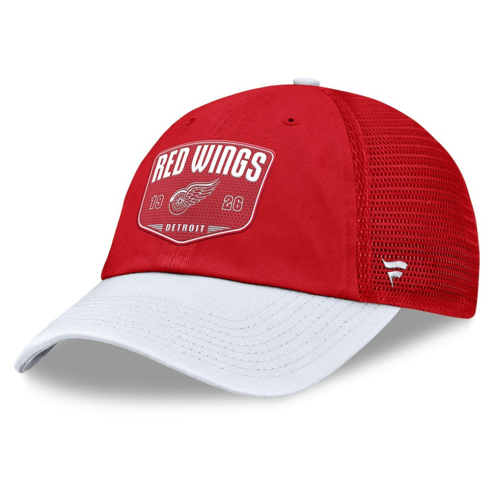 Detroit Red Wings Fanatics Fundamental One-Time Trucker Adjustable Hat