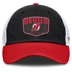 New Jersey Devils Fanatics Fundamental One-Time Trucker Adjustable Hat
