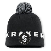 Seattle Kraken Fanatics Fundamental High Stick Cuffed Knit Hat with Pom
