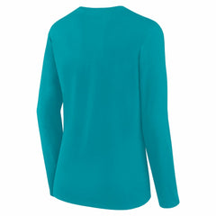 NFL Miami Dolphins Logo Athletic Women's Grip Long Sleeve T-Shirt