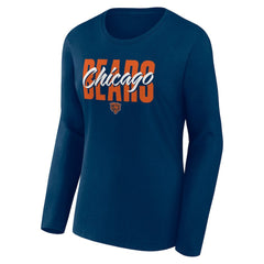 NFL Chicago Bears Logo Athletic Women's Grip Long Sleeve T-Shirt