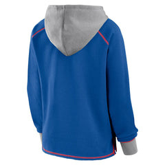 NFL Buffalo Bills Logo Athletic Women's Boom Fleece Pullover V-Neck Hoodie