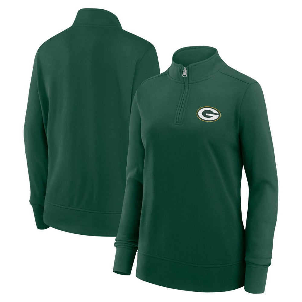 NFL Green Bay Packers Logo Athletic Women's Velocity Quarter-Zip Jacket