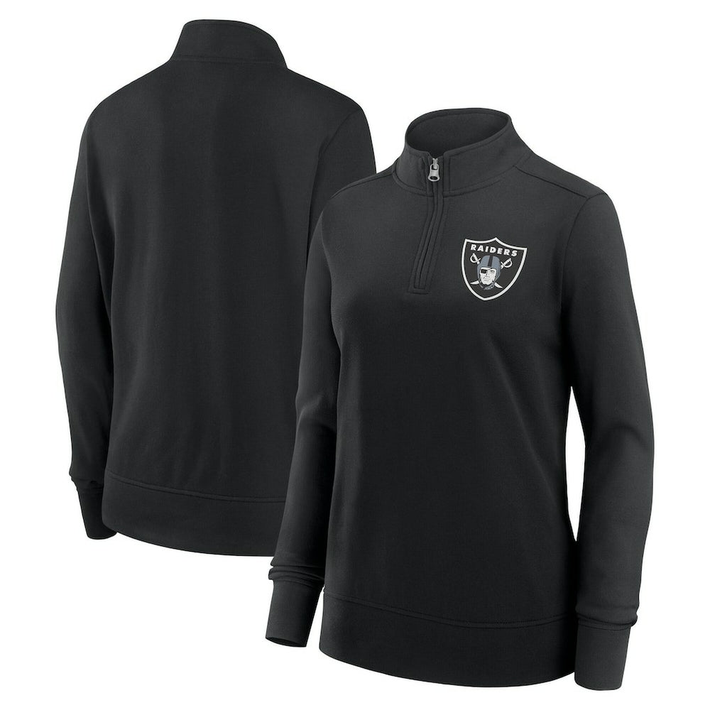 NFL Las Vegas Raiders Logo Athletic Women's Velocity Quarter-Zip Jacket