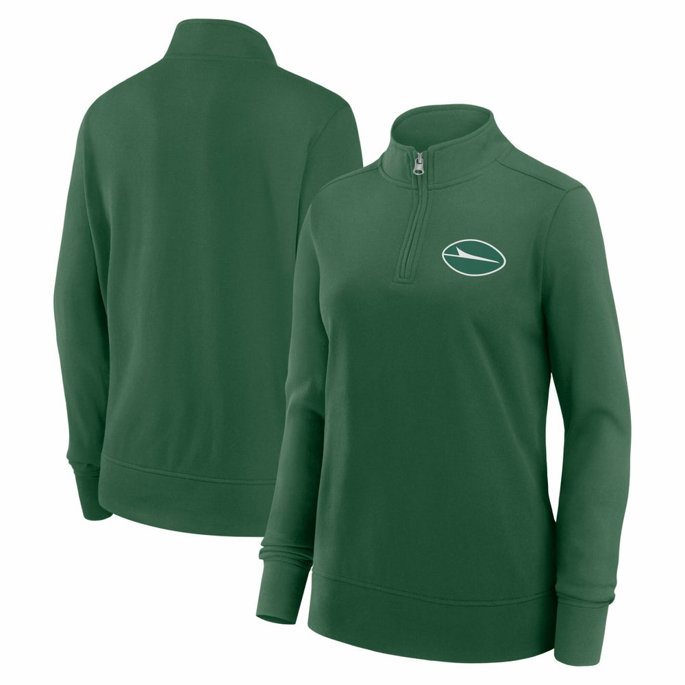 NFL New York Jets Logo Athletic Women's Velocity Quarter-Zip Jacket