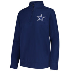 NFL Dallas Cowboys Logo Athletic Women's Velocity Quarter-Zip Jacket
