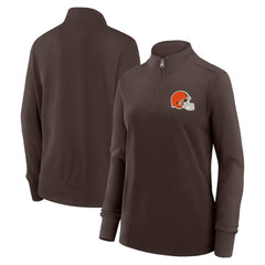NFL Cleveland Browns Logo Athletic Women's Velocity Quarter-Zip Jacket