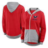 Washington Capitals Logo Athletic Women's Hit It French Terry Full-Zip Hoodie
