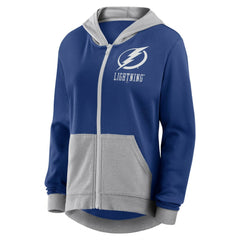 Tampa Bay Lightning Logo Athletic Women's Hit It French Terry Full-Zip Hoodie