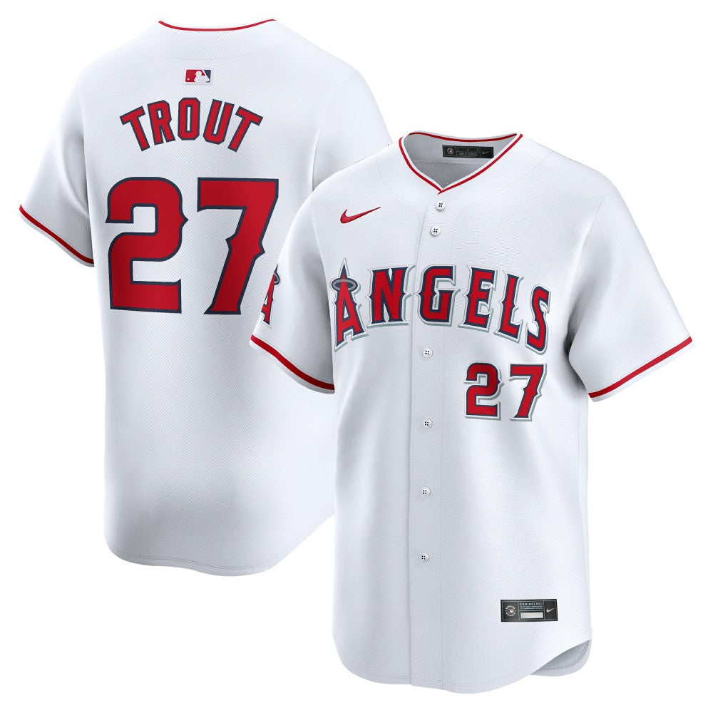 Mike Trout Los Angeles Angels Youth Home Limited Player Jersey - White | Nike