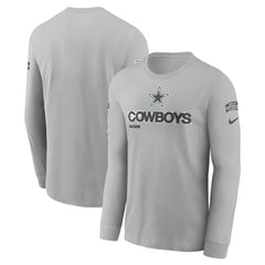 NFL Dallas Cowboys 2024 Salute To Service Long Sleeve T-Shirt