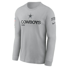 NFL Dallas Cowboys 2024 Salute To Service Long Sleeve T-Shirt