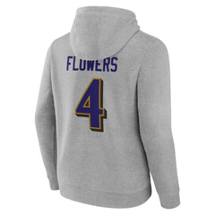 NFL Baltimore Ravens Zay Flowers Icon Player Name & Number Pullover Hoodie