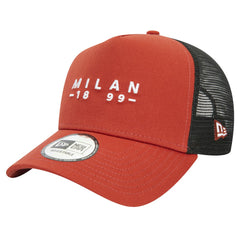AC Milan New Era 9FORTY A-Frame Trucker Adjustable Hat / Soccer Discount