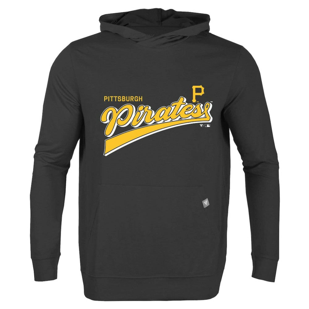 Pittsburgh Pirates Levelwear Relay 2.0 Retro Pullover Hoodie - Black