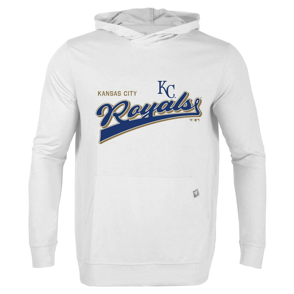 Kansas City Royals Levelwear Relay 2.0 Retro Pullover Hoodie - White
