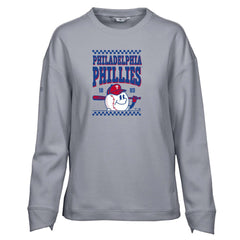 Philadelphia Phillies Levelwear Women's Fiona Inaugural Pullover Sweatshirt - Gray