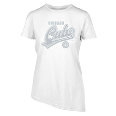 Chicago Cubs Levelwear Women's Birch Sweep T-Shirt - White