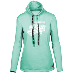 Minnesota Twins Levelwear Women's Loop Sweep Pullover Sweatshirt - Mint
