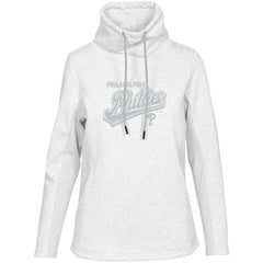 Philadelphia Phillies Levelwear Women's Loop Sweep Pullover Sweatshirt - White