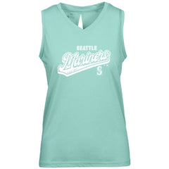 Seattle Mariners Levelwear Women's Paisley Sweep V-Neck Tank Top - Mint