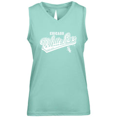 Chicago White Sox Levelwear Women's Paisley Sweep V-Neck Tank Top - Mint