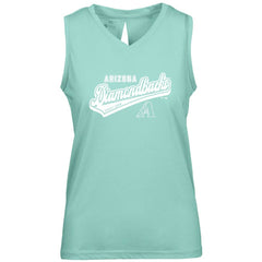 Arizona Diamondbacks Levelwear Women's Paisley Sweep V-Neck Tank Top - Mint