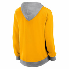 Los Angeles Lakers Logo Athletic Women's Hit It French Terry Full-Zip Hoodie - Gold sale