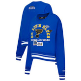 St. Louis Blues Pro Standard Women's Area Code Cropped Pullover Sweatshirt