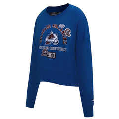 Colorado Avalanche Pro Standard Women's Area Code Cropped Pullover Sweatshirt