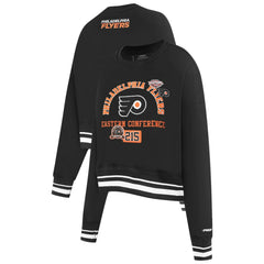 Philadelphia Flyers Pro Standard Women's Area Code Cropped Pullover Sweatshirt