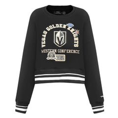 Vegas Golden Knights Pro Standard Women's Area Code Cropped Pullover Sweatshirt