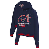 Washington Capitals Pro Standard Women's Area Code Cropped Pullover Sweatshirt