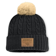 NFL Jacksonville Jaguars Women's Cable Knit Cuffed Hat with Pom