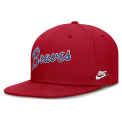 Atlanta Braves Cooperstown True Performance Fitted Hat - Red | Nike