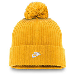 Pittsburgh Pirates Cooperstown Collection Patch Cuffed Knit Hat with Pom - Gold | Nike