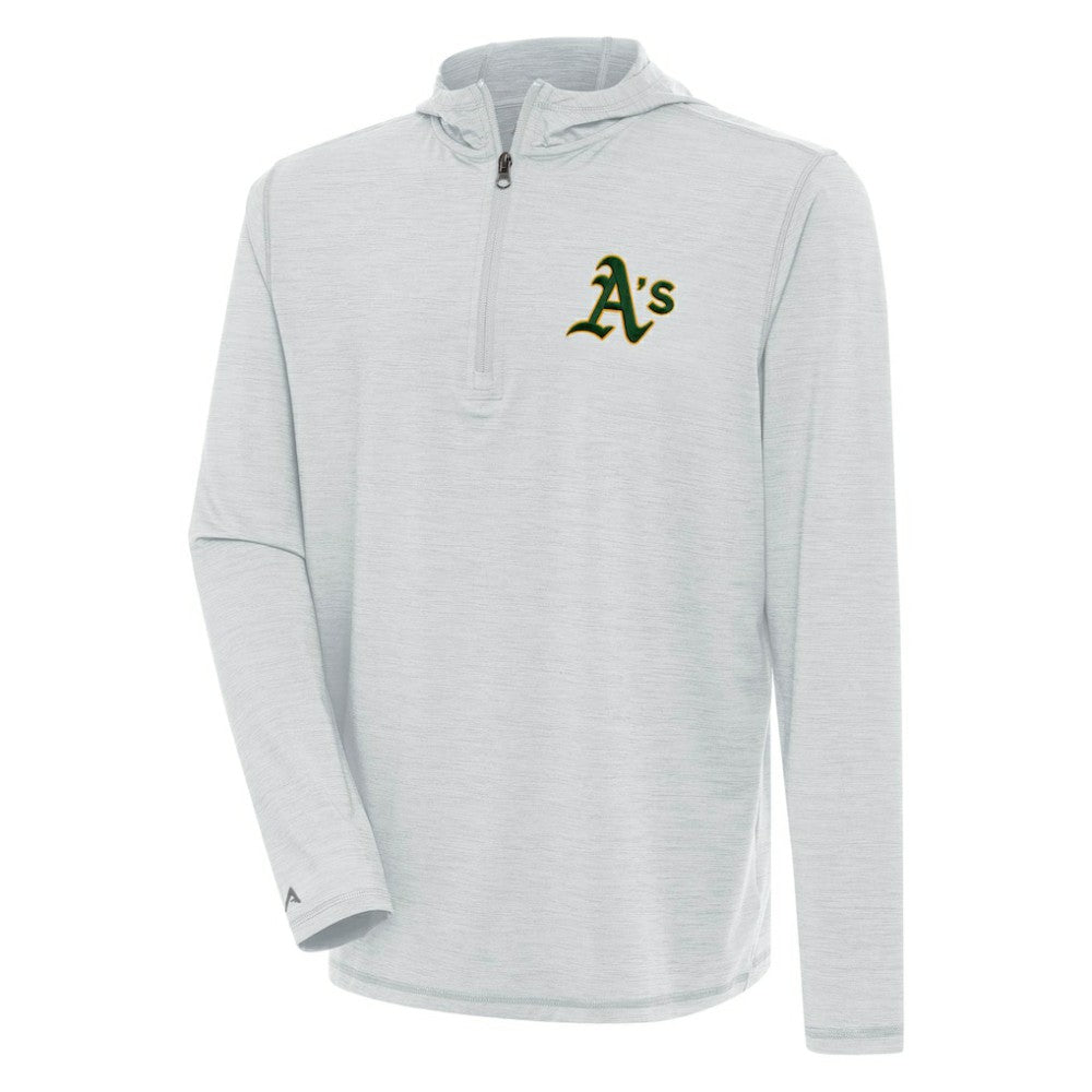 Athletics Antigua Tidy Quarter-Zip Hoodie - Heather Gray