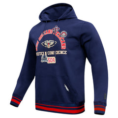 New Orleans Pelicans Pro Standard Area Code Pullover Hoodie - Navy on sale