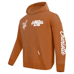 Charlotte Hornets Pro Standard Paint the City Drop Shoulder Pullover Hoodie - Brown discount