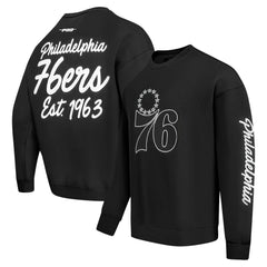 Philadelphia 76ers Pro Standard Paint the City Drop Shoulder Sweatshirt - Black shop