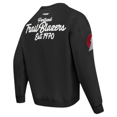 Portland Trail Blazers Pro Standard Paint the City Pullover Sweatshirt - Black for sale
