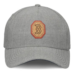 Boston Red Sox Signature Elements Cork Patch A-Frame Adjustable Hat - Gray