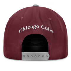 Chicago Cubs Front Office Snapback Hat - Wine