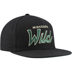 Minnesota Wild Mitchell & Ness Core Team Script 2.0 Snapback Hat