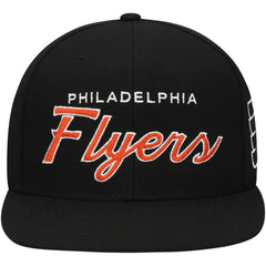 Philadelphia Flyers Mitchell & Ness Core Team Script 2.0 Snapback Hat