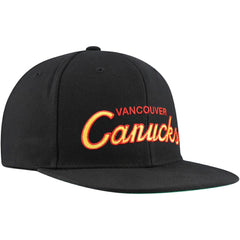 Vancouver Canucks Mitchell & Ness Core Team Script 2.0 Snapback Hat