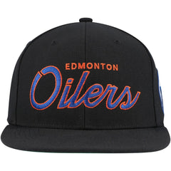 Edmonton Oilers Mitchell & Ness Core Team Script 2.0 Snapback Hat