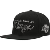 Los Angeles Kings Mitchell & Ness Core Team Script 2.0 Snapback Hat