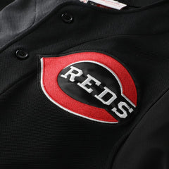 Ken Griffey Jr. Cincinnati Reds Cooperstown Collection Authentic Mesh Batting Practice Jersey - Black | Mitchell & Ness